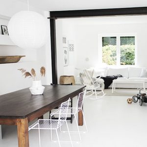 Home Tour durch unser Waldhaus! Mit Tipps fürs minimalistische, aber hyggelige wohnen in weißen Wänden.